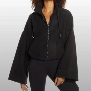 Free People Black Oversized Hoodie